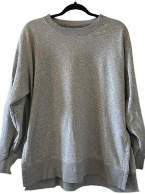 Aerie Soft Gray Fleece Lined Top